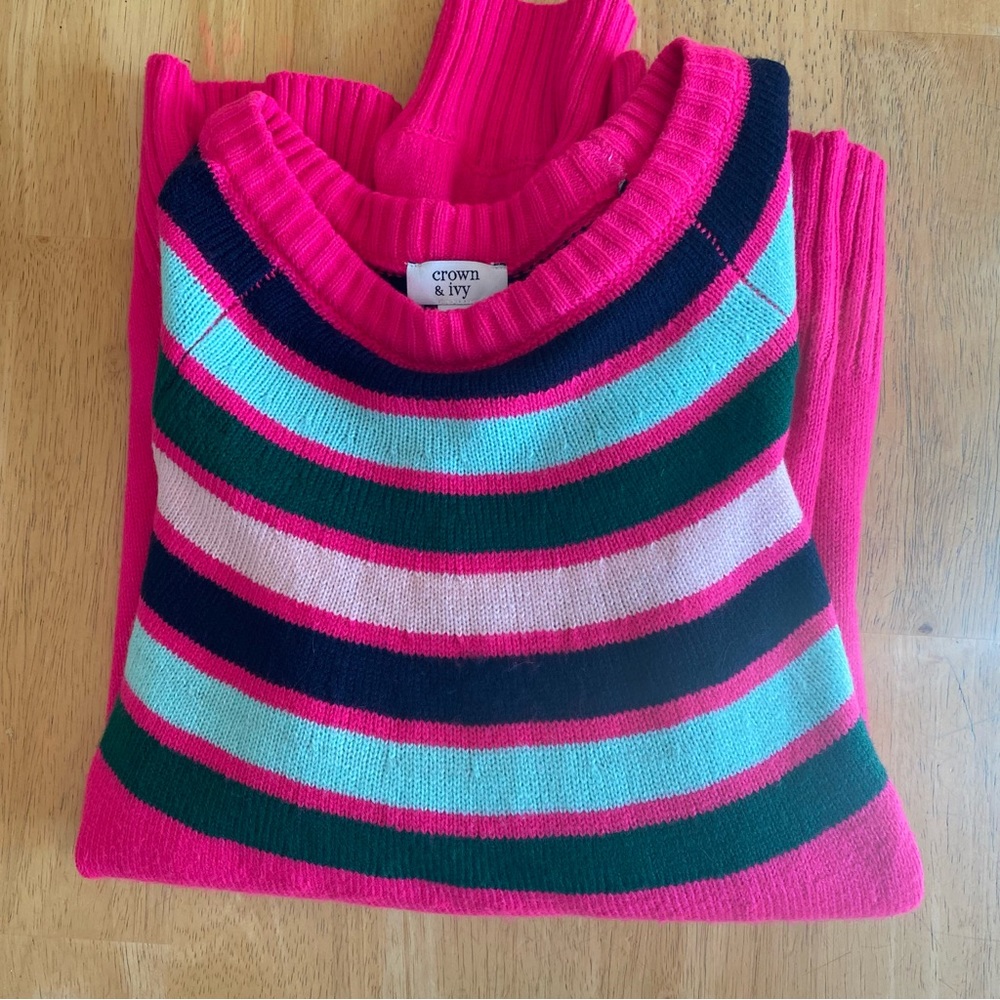 Xxl crown and ivy pink sweater